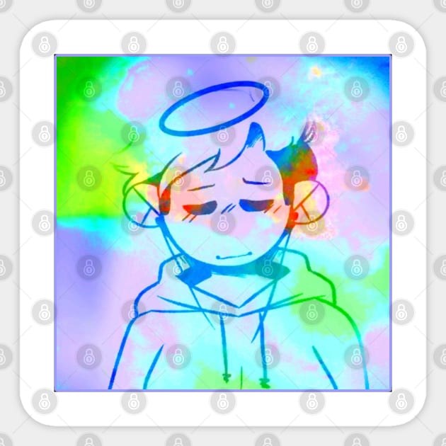 Sad Angel Sticker by Aayayay